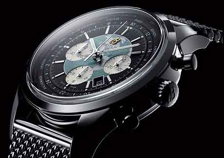Breitling Transocean Chrono Unitime on bracelet