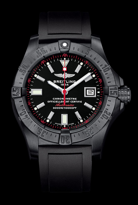 Breitling Avenger Seawolf Blacksteel - front