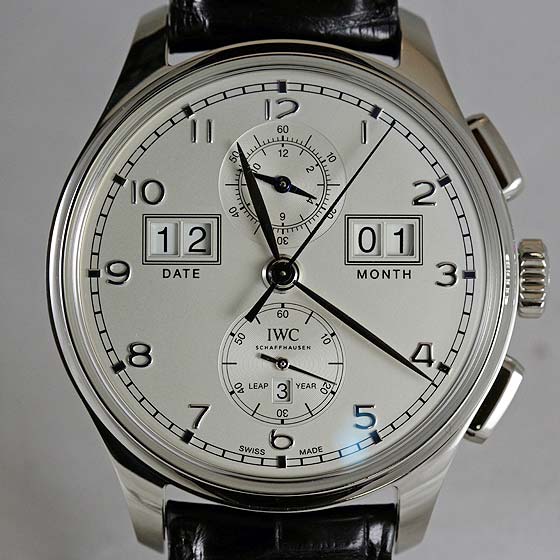 IWC Portugieser Perpetual Calendar Digital Date Month 75th Anniversary - dial